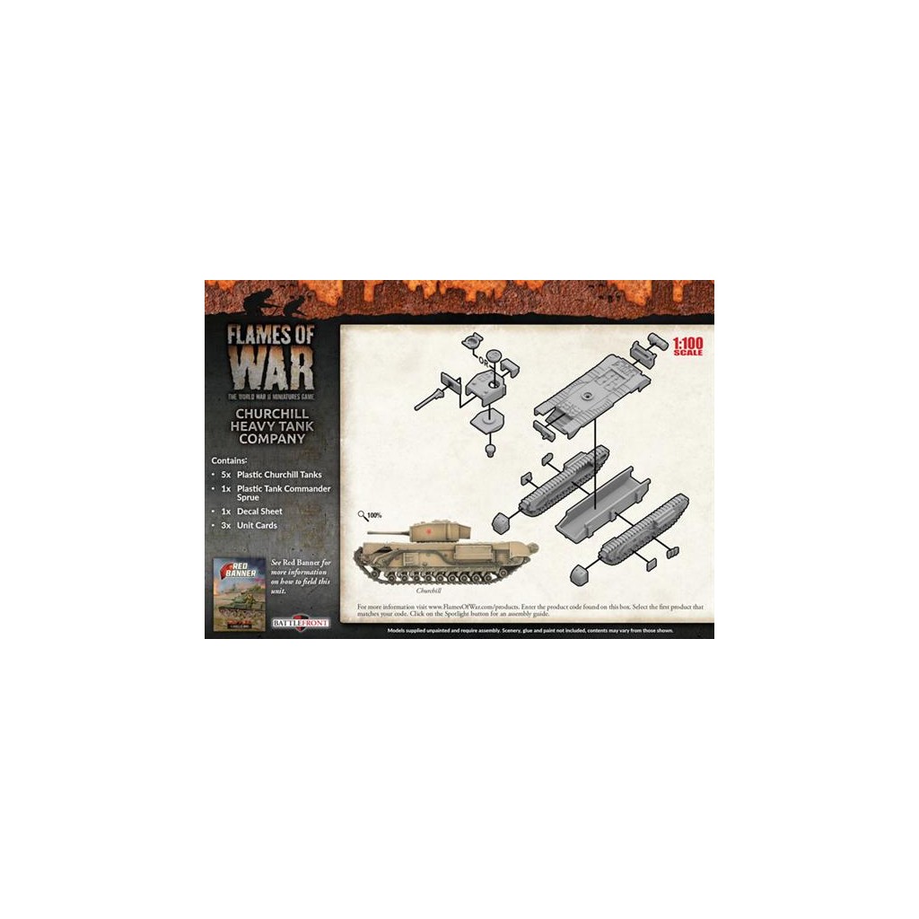 Flames of War - Churchill Heavy Tank Company