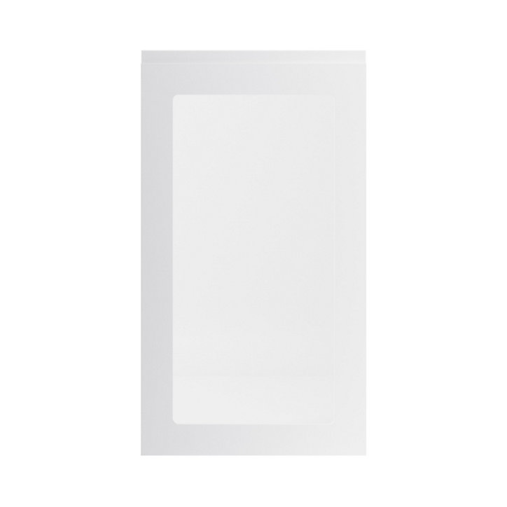 Porte de meuble de cuisine vitrée Garcinia gris clair brillant l. 50 cm x H. 90 cm GoodHome