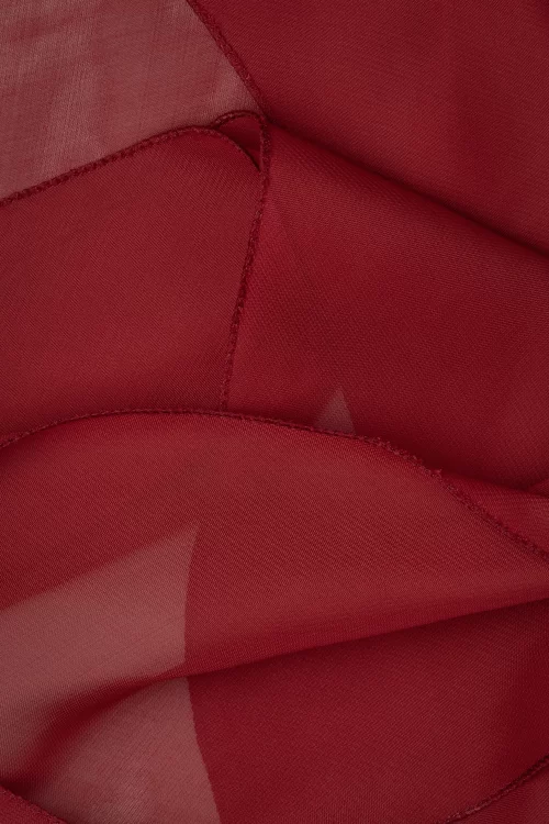 ZaZoo Chiffon sjaal in bordeauxrood