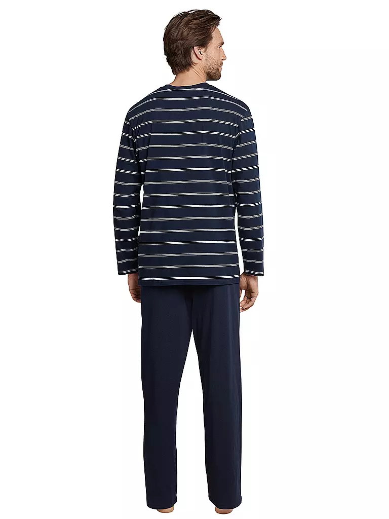 SCHIESSER Pyjama  blau