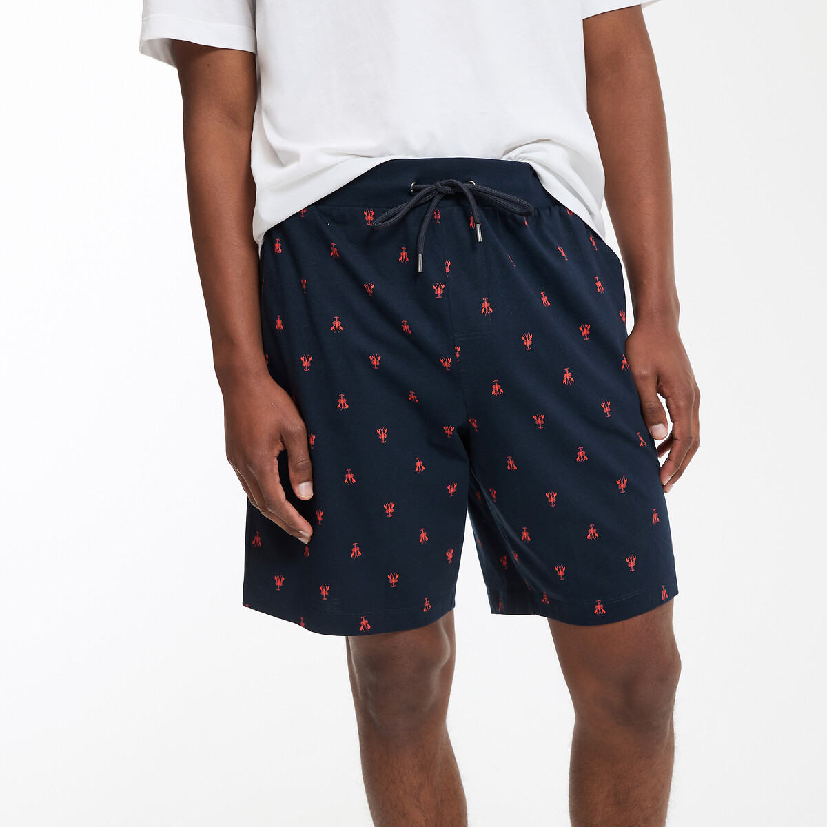 COLEÇÃO LA REDOUTE<br>Shorts de pijama de algodão, mangas curtas