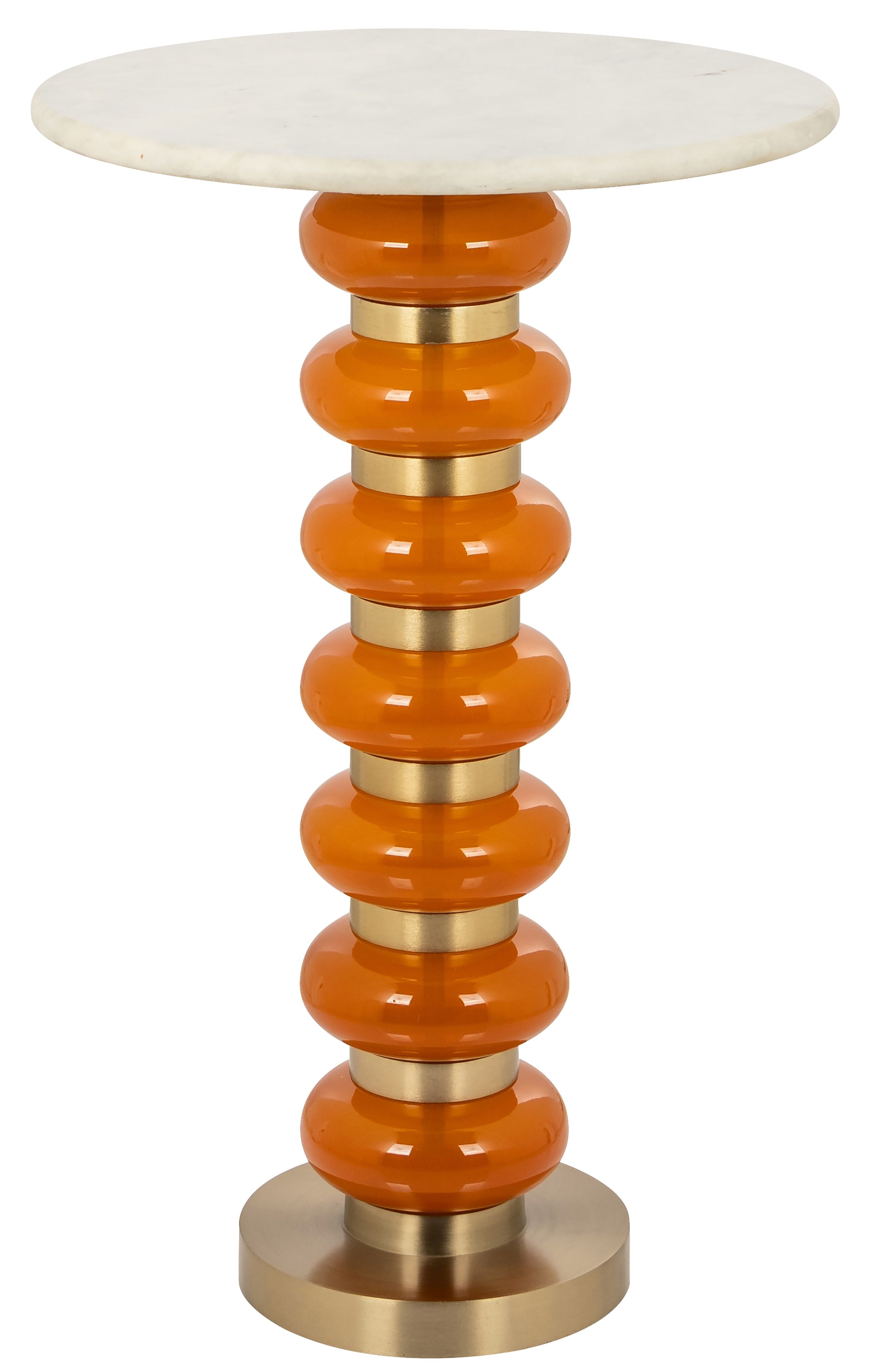 Bijzettafel 212580 Oranje Barbara ⌀41  x H62.5 cm