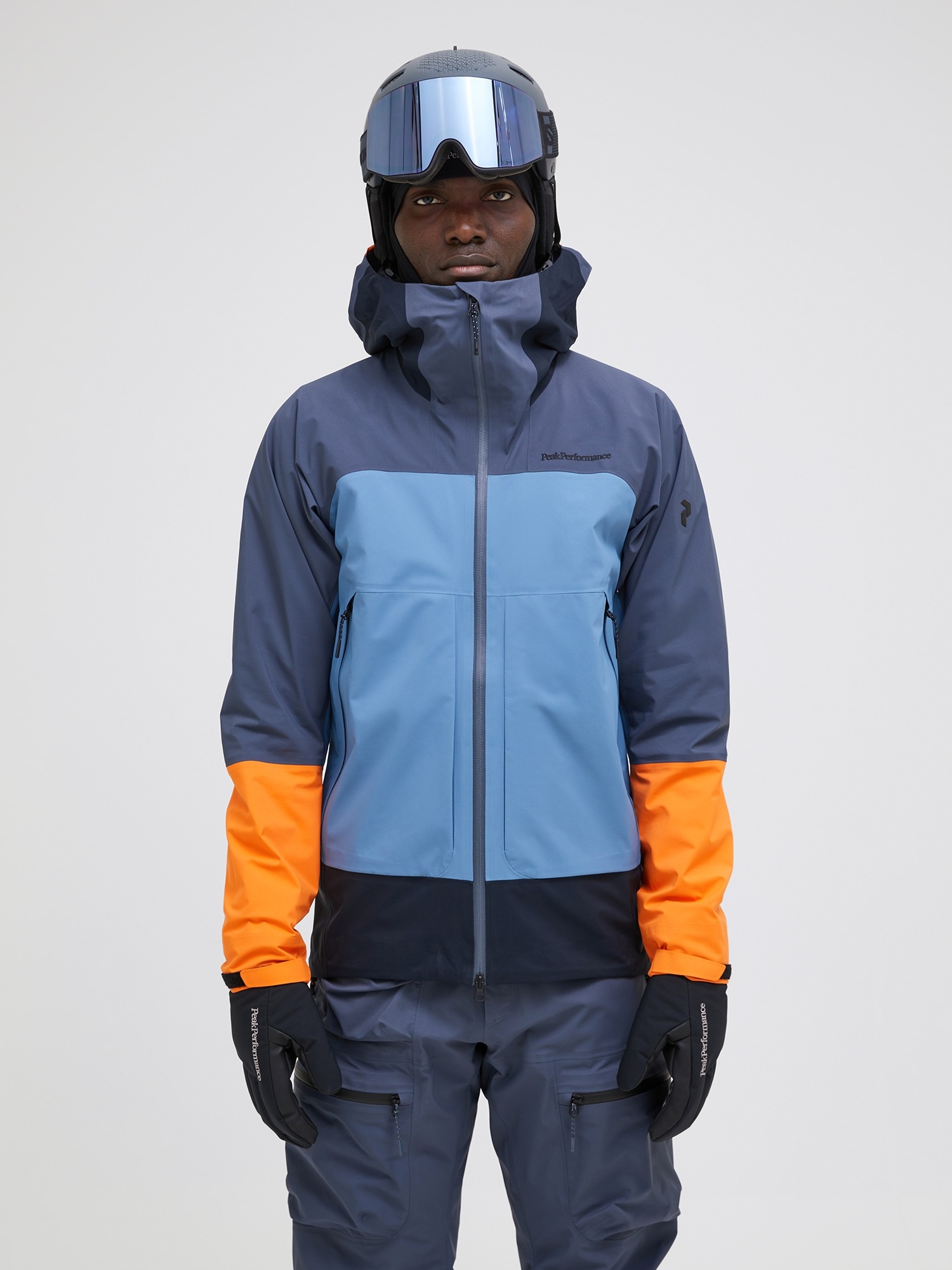 Vislight GORE-TEX C-Knit 3L Shell Jacket Herre Ombre Blue/Shallow/Orange Dune