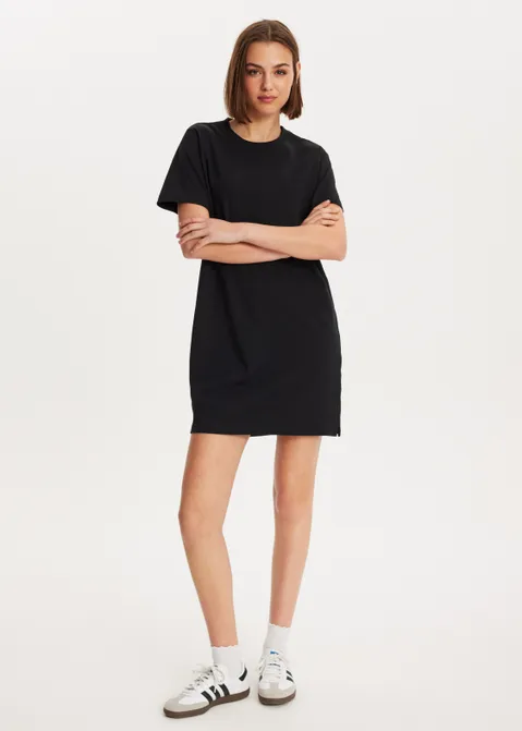 T-shirt jurk zwart (ZWART)