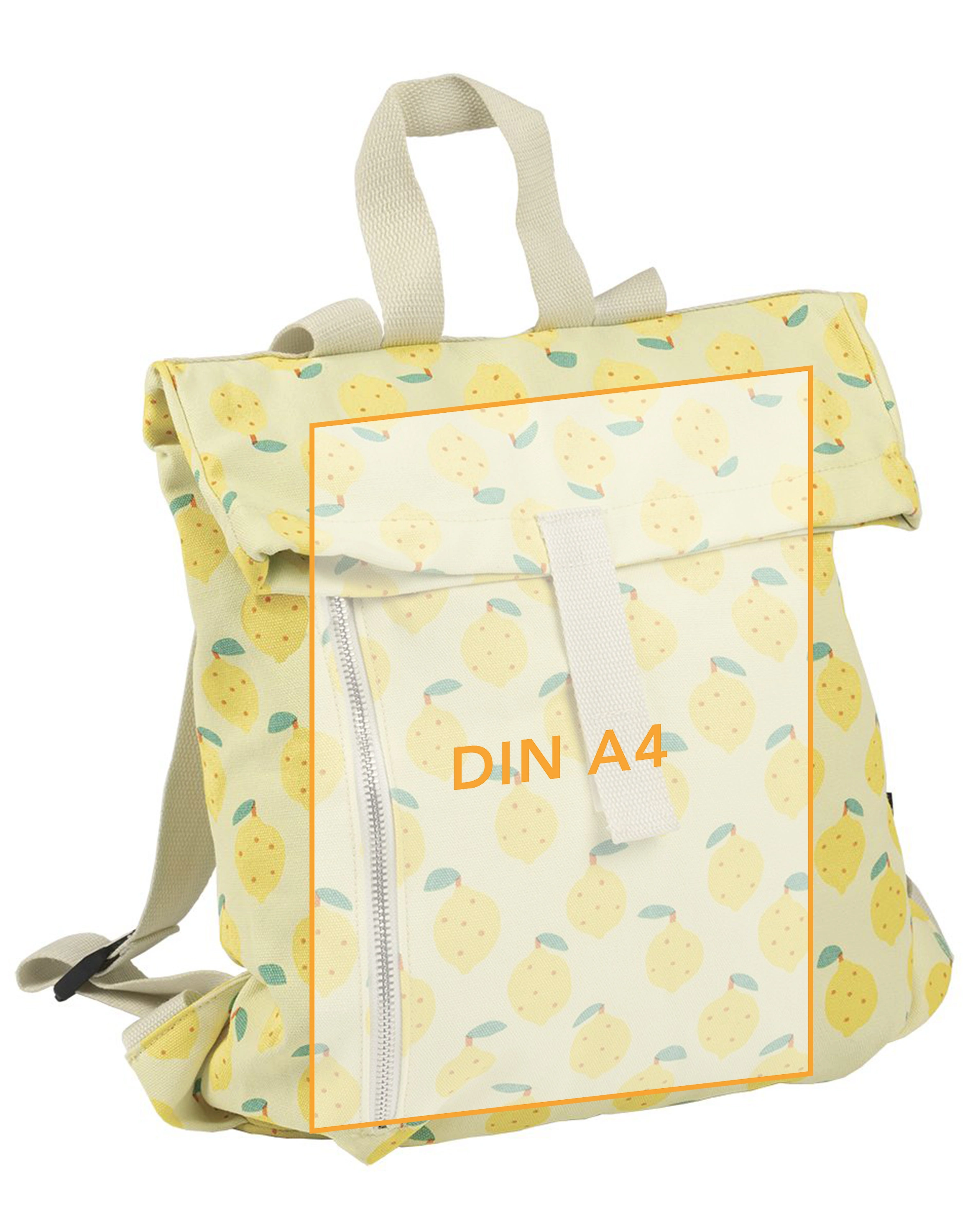 Kinderrucksack KURIER - CITRUS (38x33) in gelb