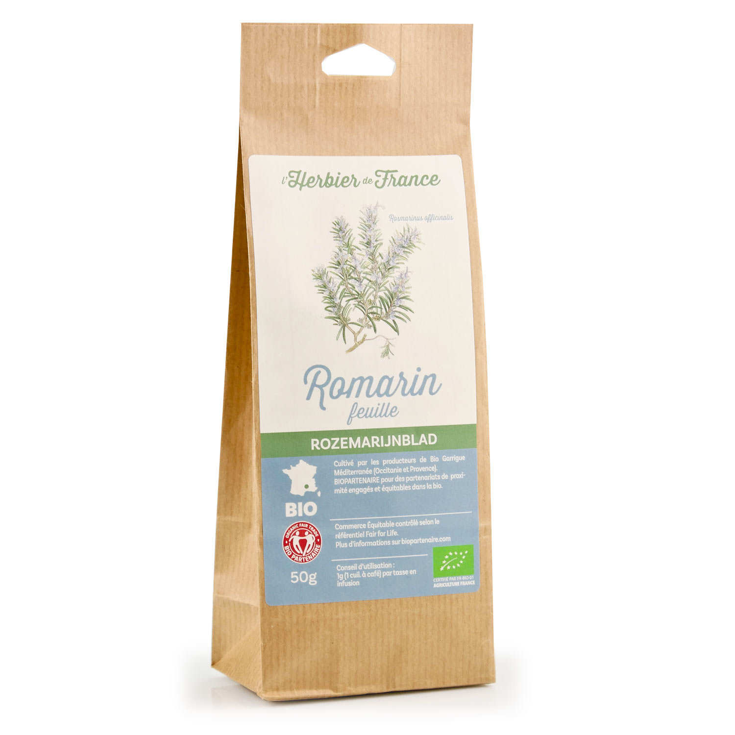 Infusion de romarin en feuilles bio