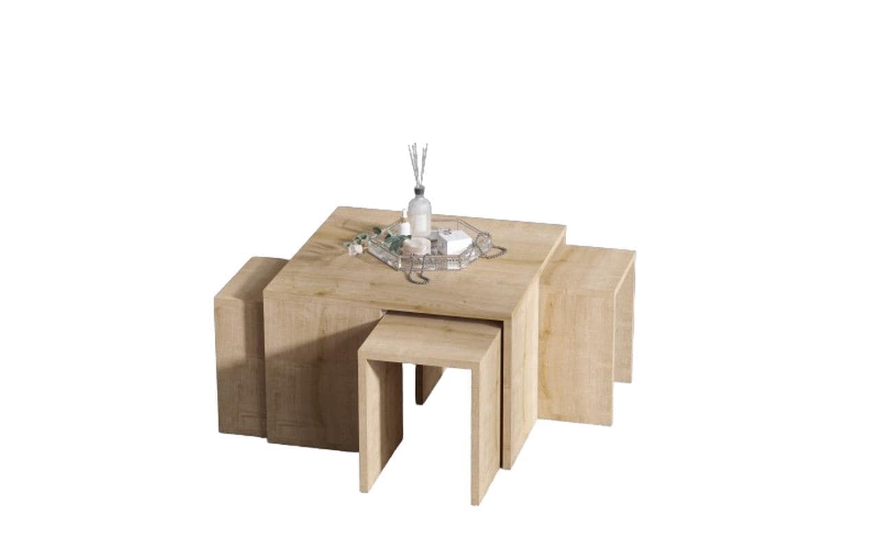 WOODY FASHION Beistelltisch »Ortanca 5-er Set, Nature«