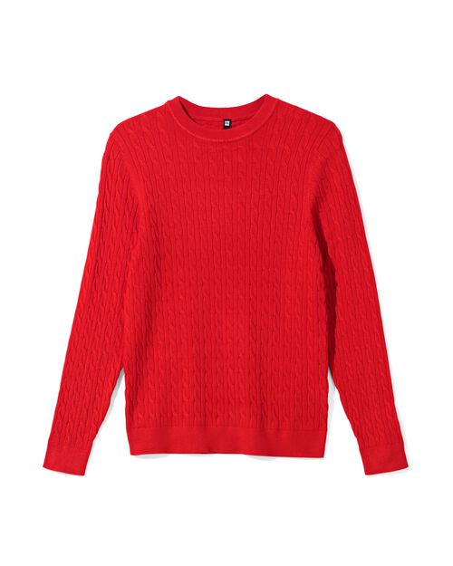 pull maillé Louisa pour femmes  rouge