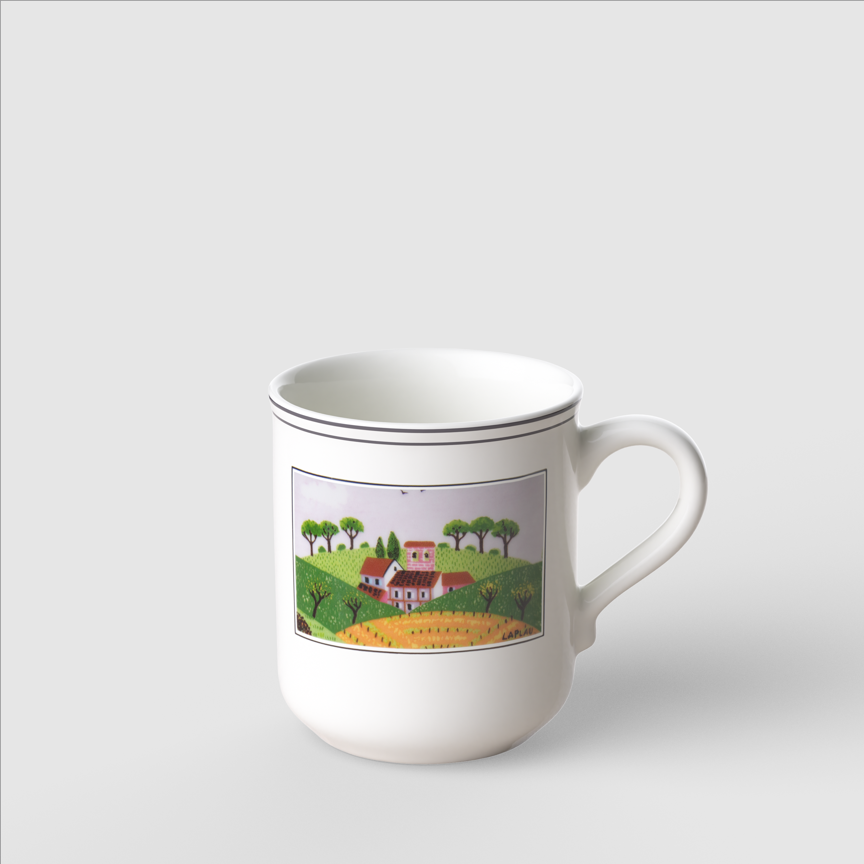 Design Naif Mug Multi-colored, 9.2 oz, Premium Porcelain