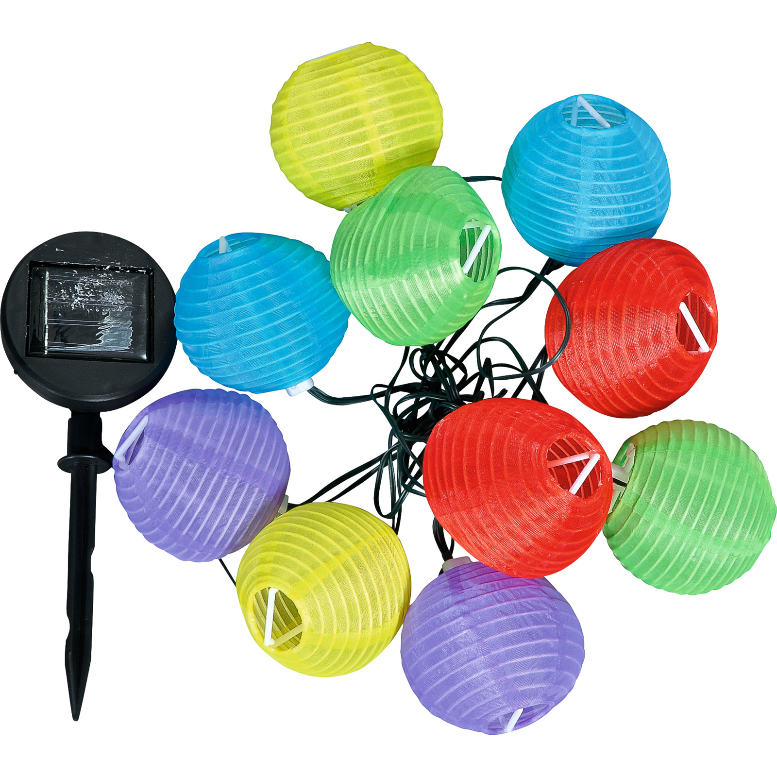 Solar L'Kette farbig, 3m Ø7.5cm