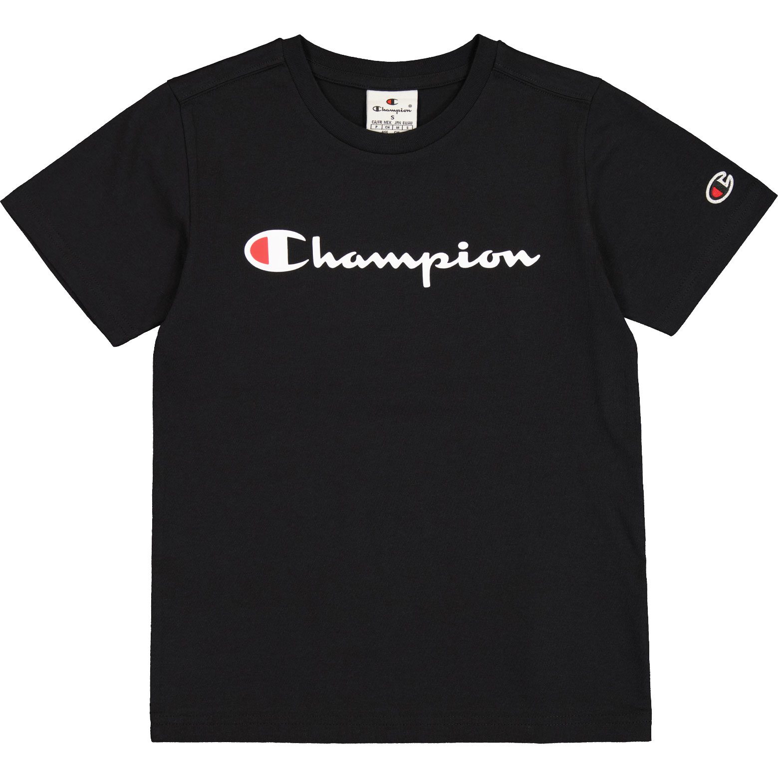 Champion Crewneck T-Shirt Jungen schwarz