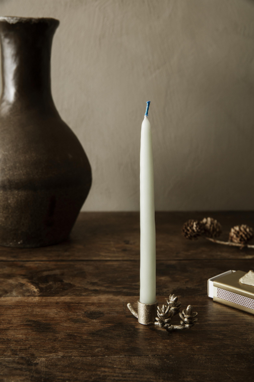 Ferm Living Forest kandelaar black brass