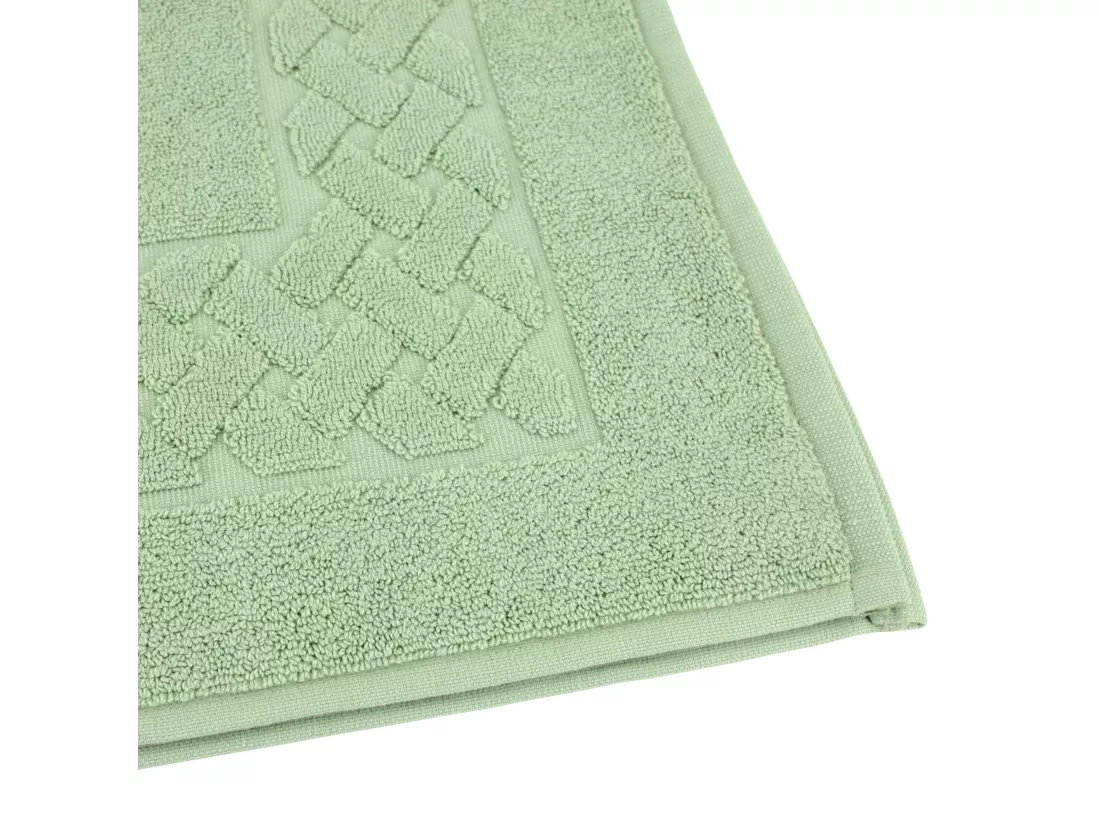 Tapis de bain 50x80 cm ROYAL CRESENT Vert Céladon 850 g/m2
