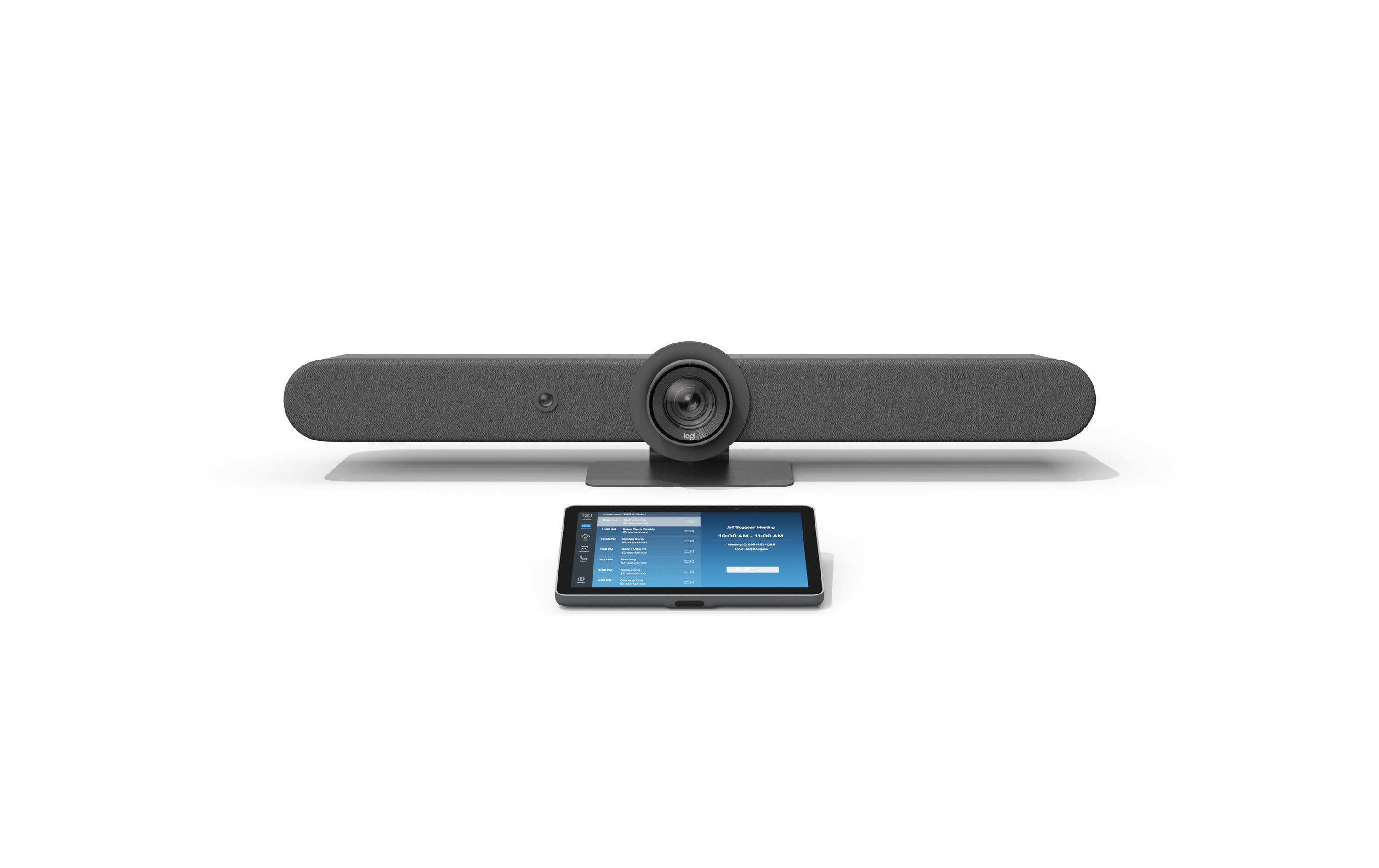 Rally Bar Graphite Video Collaboration Bar + TAP IP<br>All-in-one-Videobar für mittelgrosse bis grosse Räume + Touch-Controller für einfache Videobesprechungen