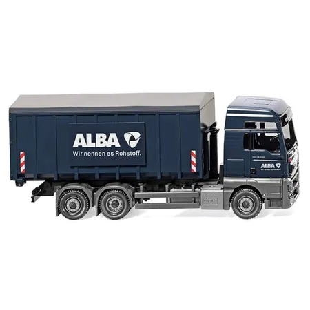 Wiking 067204 Abrollcontainer (Meiller/MAN TGX Euro 6) Alba