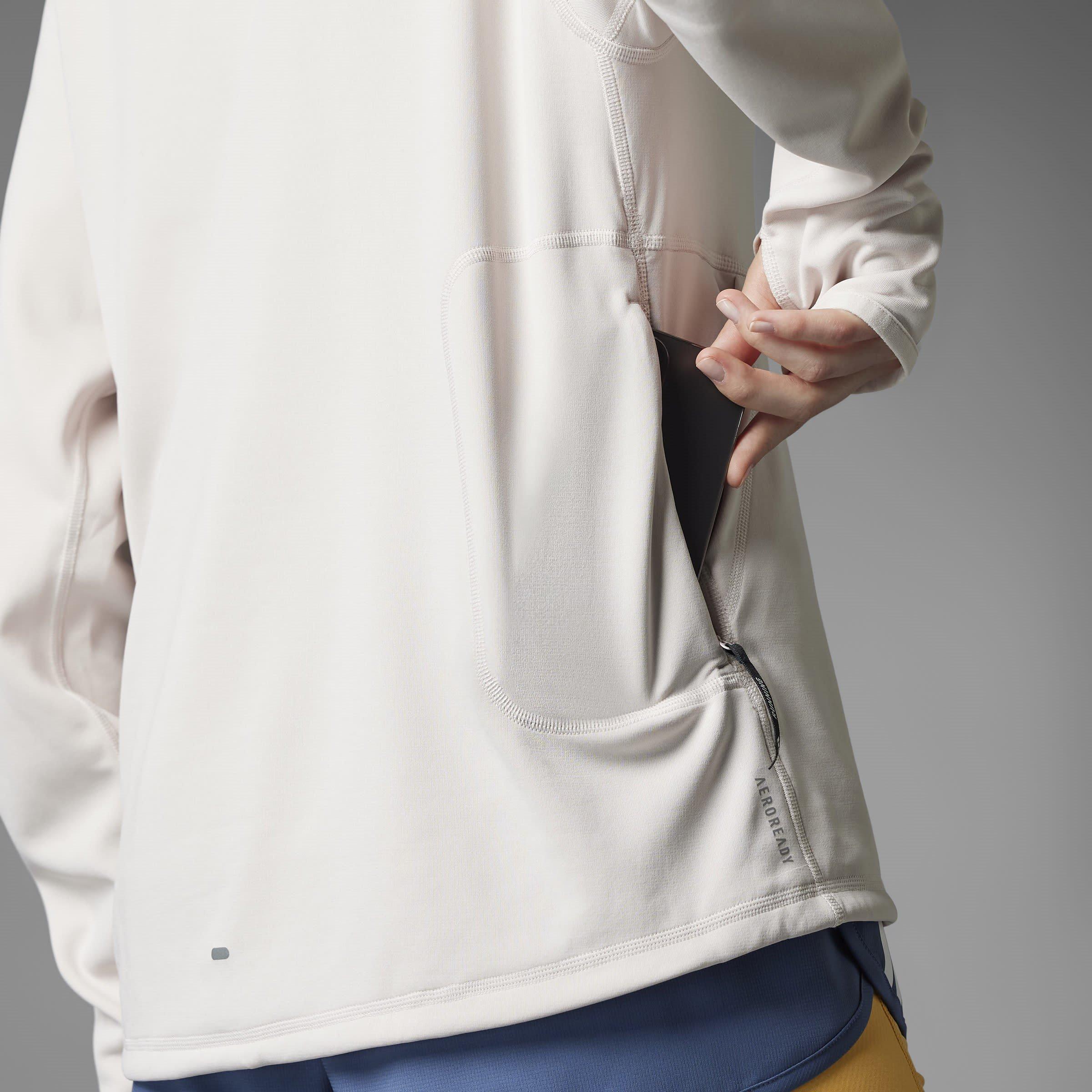 adidas Own The Run 3 Stripes Hoodie Womens
