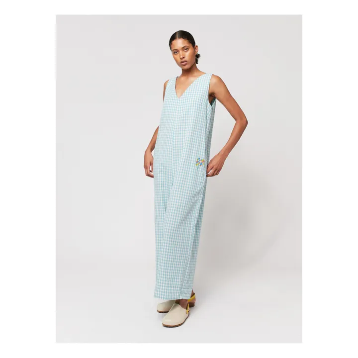 Bobo Choses Combinaison Ceinturée Vichy - Collection Femme  | Bleu turquoise
