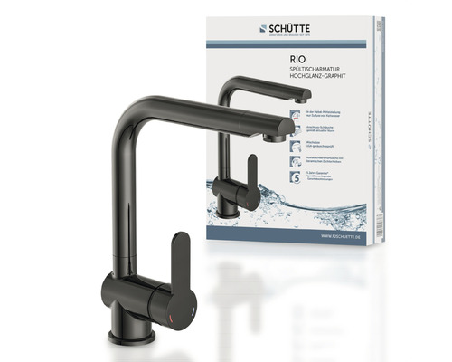 SCHÜTTE keukenkraan RIO grafiet 79836