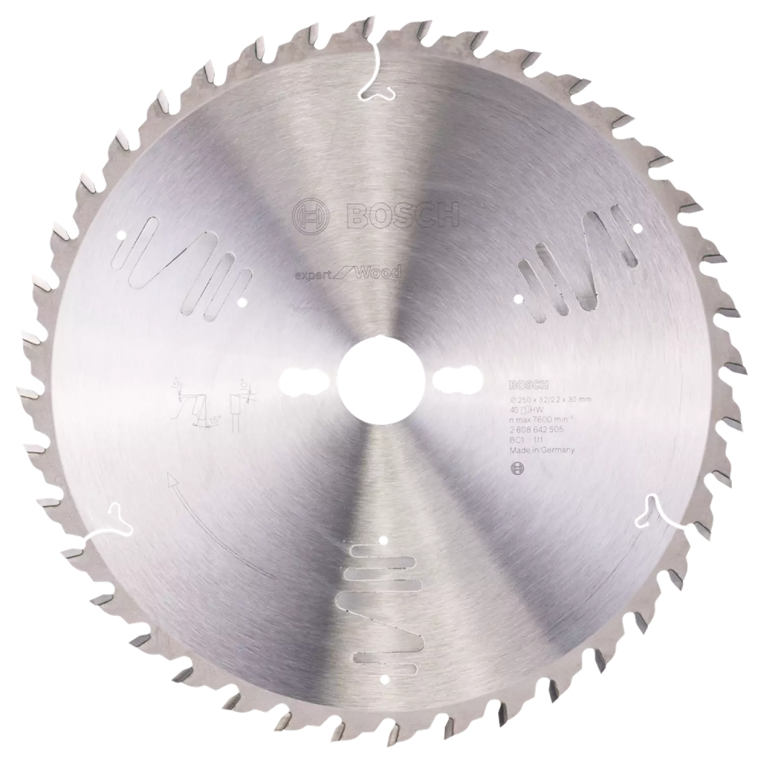 Bosch 2608642505 Expert Cirkelzaagblad - 250 x 30 x 40T - Hout - Carbide