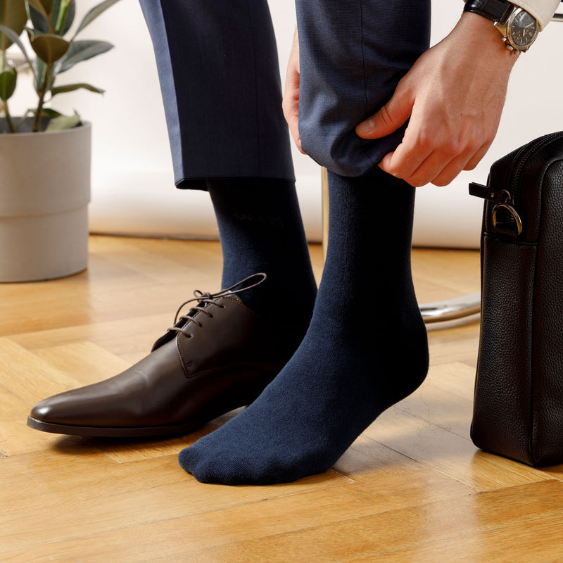 Business Socken aus Bio-Baumwolle Schwarz