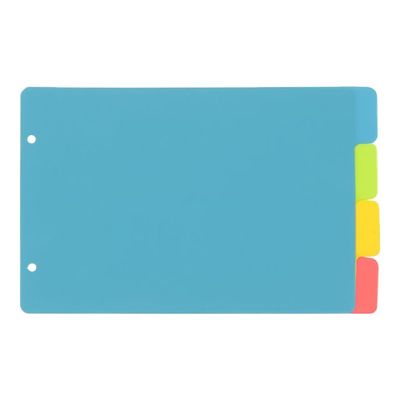 Viquel Happy Fluo - Intercalaire 4 positions - pour fiches Bristol 14,5 x 22,5 cm