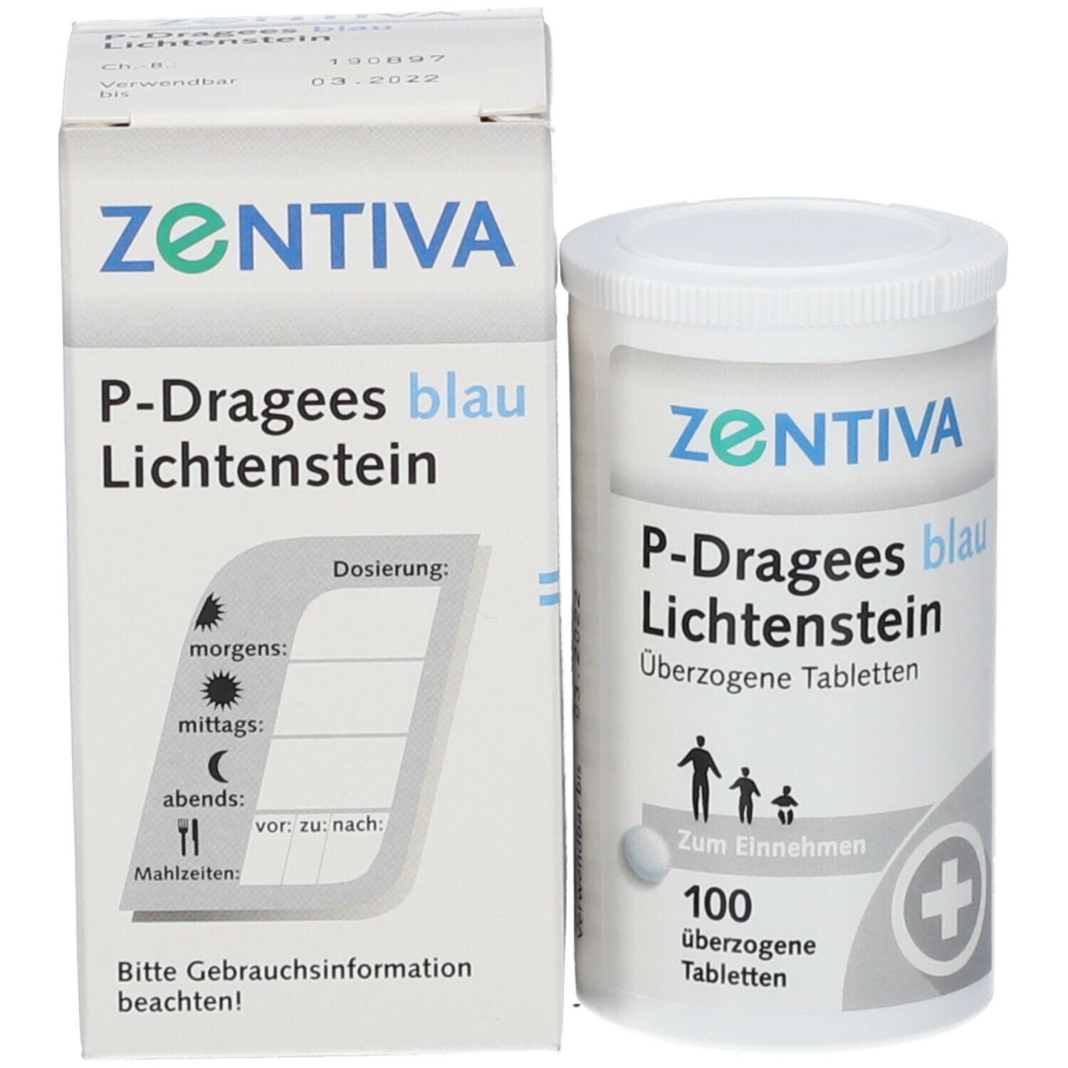 P-Dragees blau Lichtenstein
