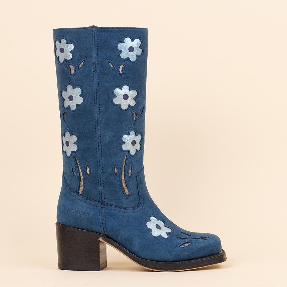 Sendra retro boots 4755 Blue Ocean