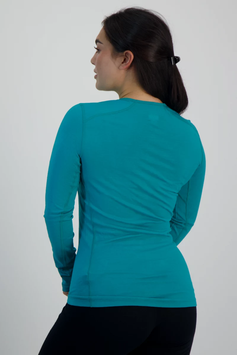 icebreaker Merino 200 Oasis Ski Stripes Damen Thermo Longsleeve