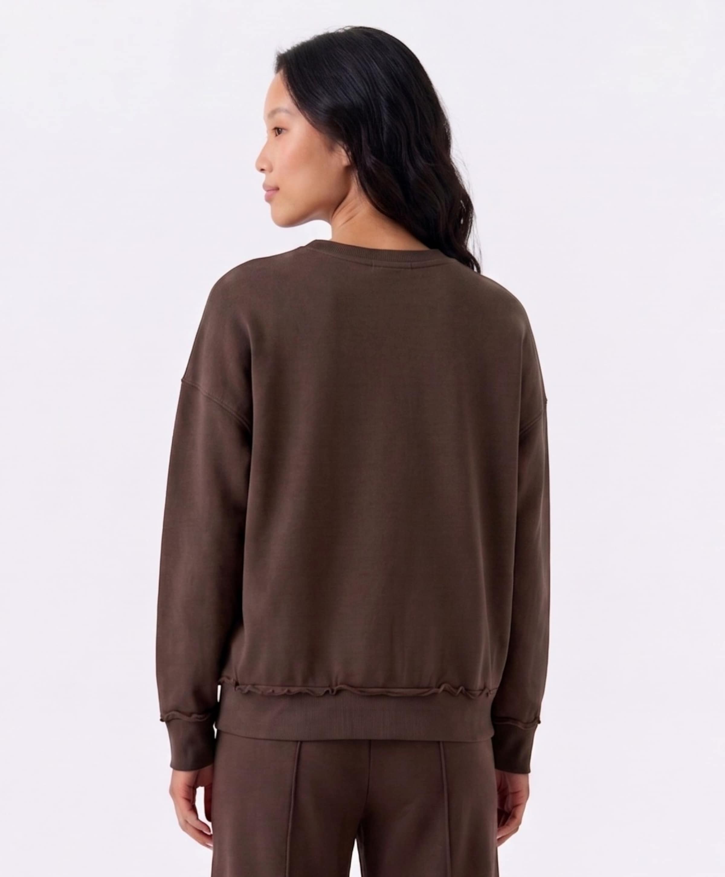 OUI Dames sweater bruin