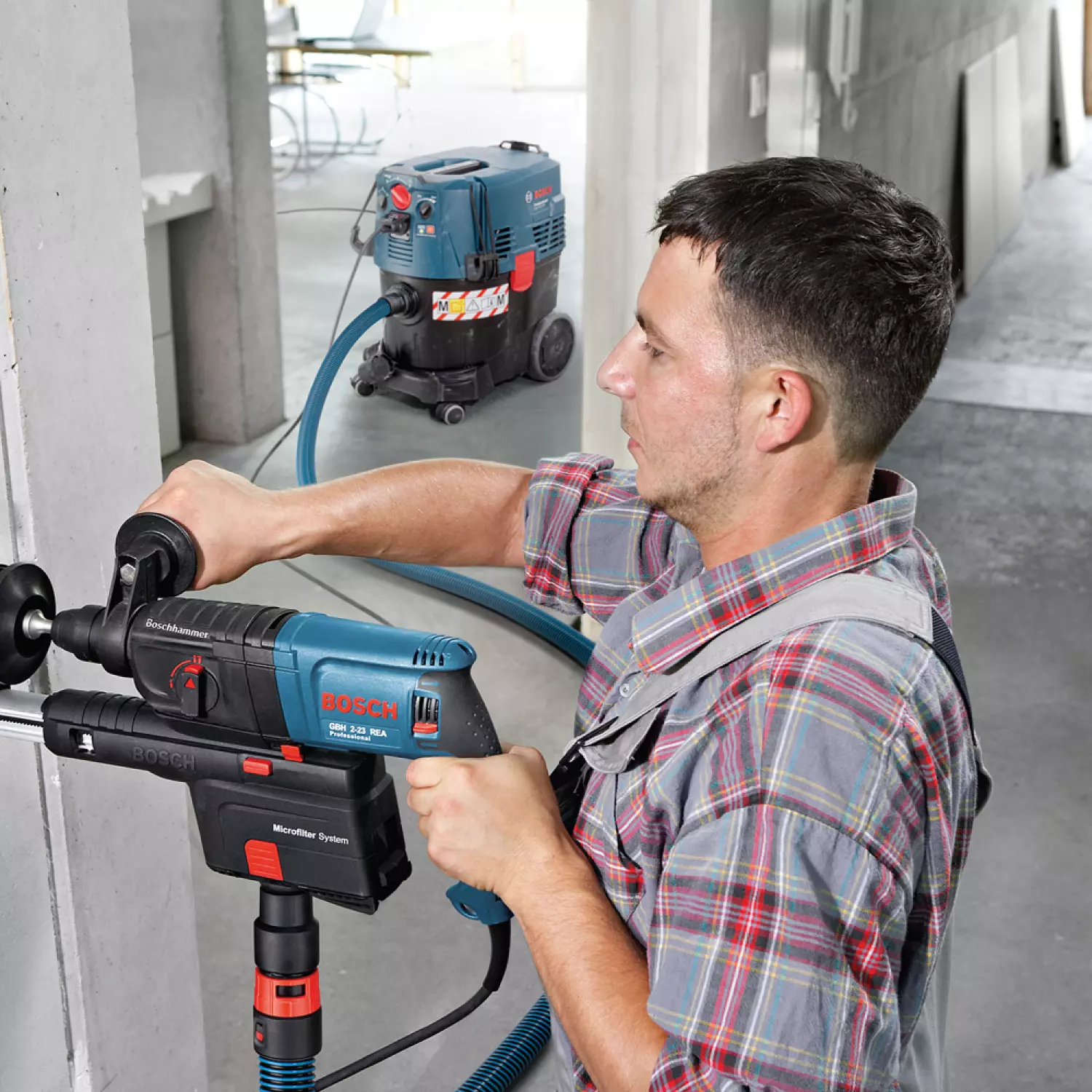 Bosch GAS35MAFC Bouwstofzuiger - 1380W - M-klasse - 35L - BE/FR aansluiting (penaarde)