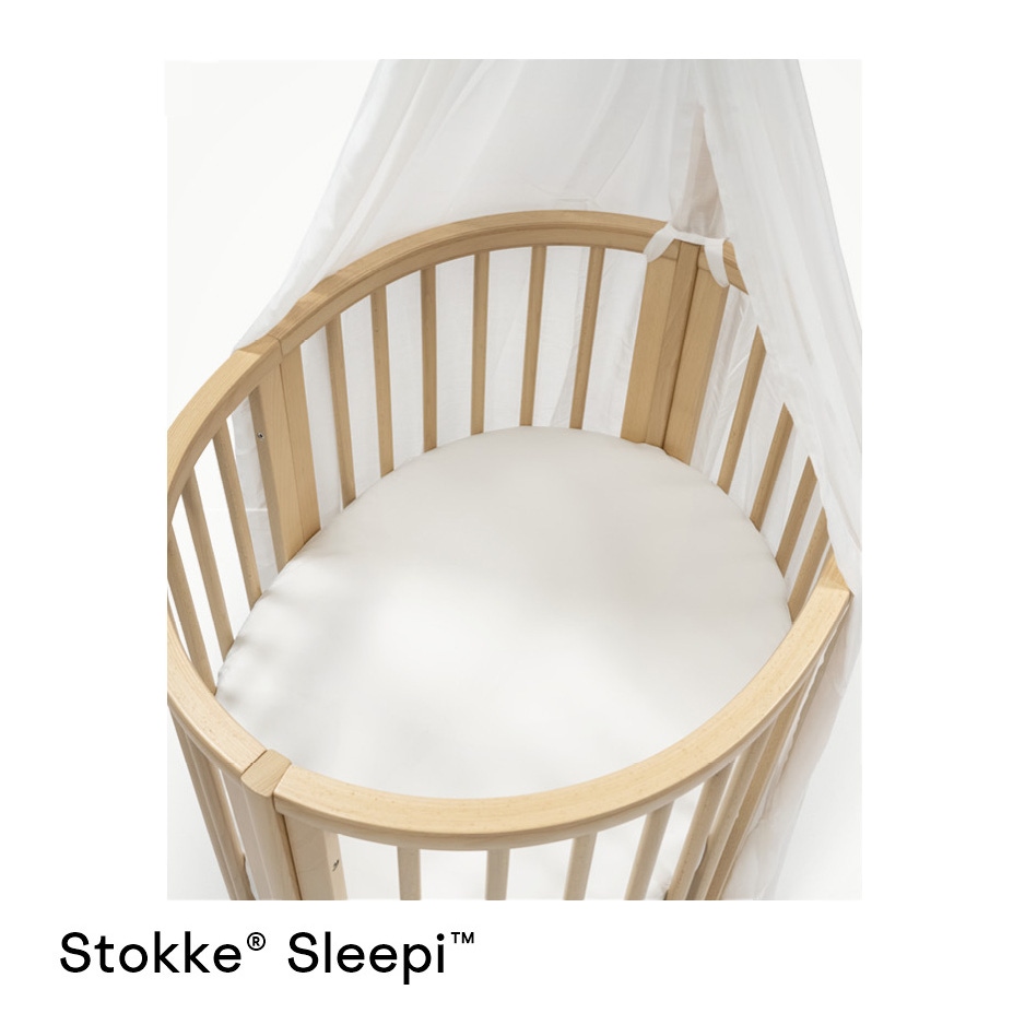 Stokke Sleepi Mini hoeslaken wit