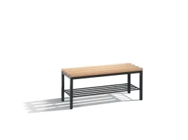 Bænk, CP Basic, med skohylde bøg/antracit, 42 x 100 x 35,3 cm