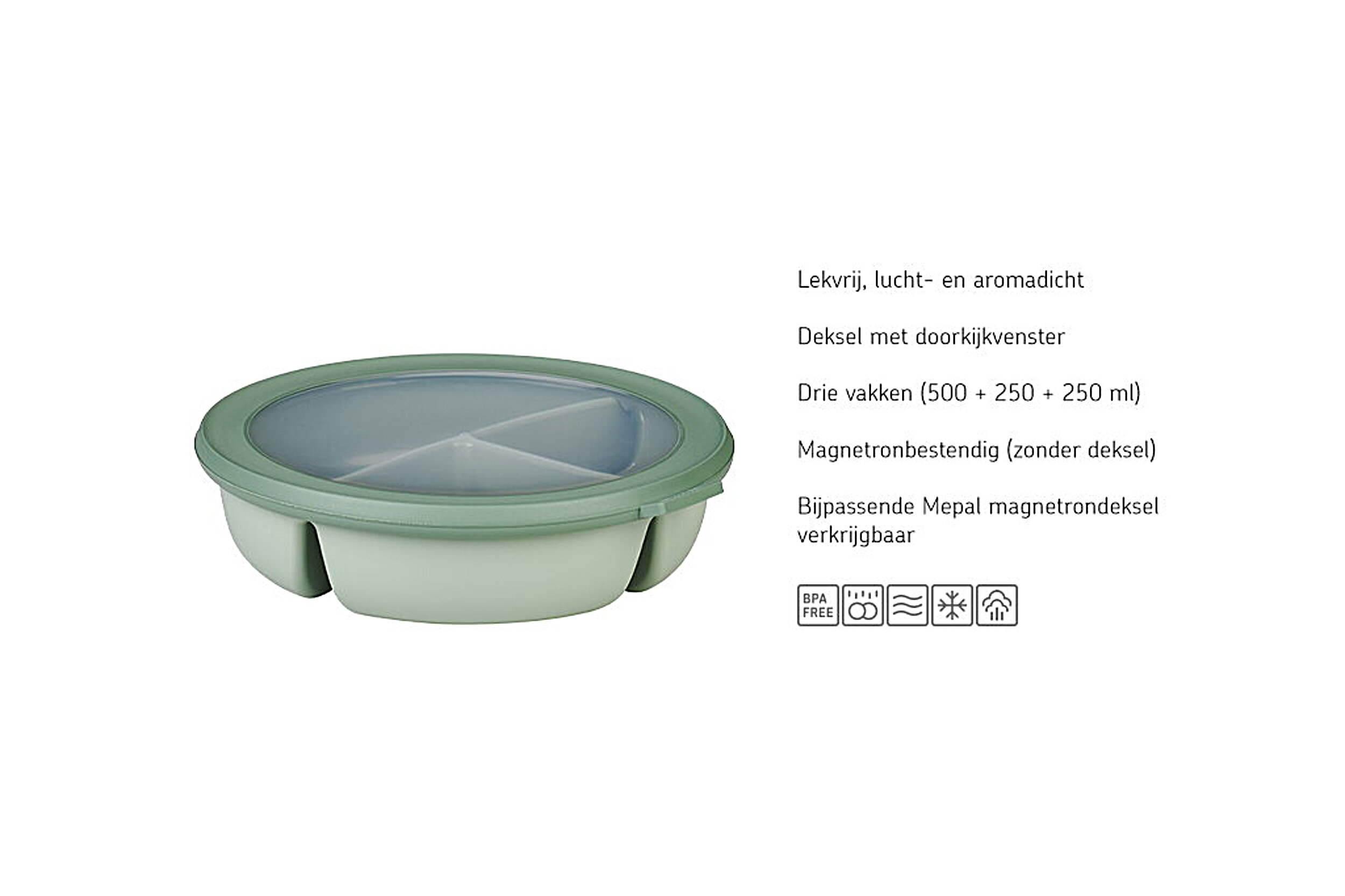 Mepal Cirqula Bento Bowl ronde verhouddoos - Light Blue