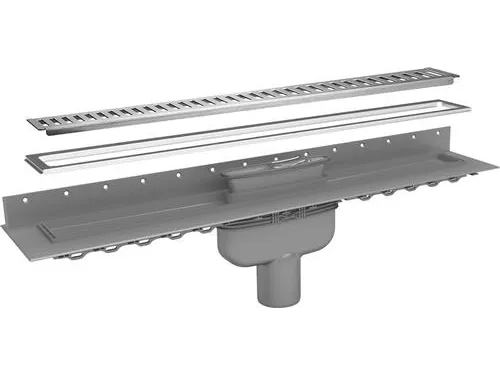 PURUS lr. sampak ø75/100x1000 - PURUS LINE afl.rende/rist lodret afløb