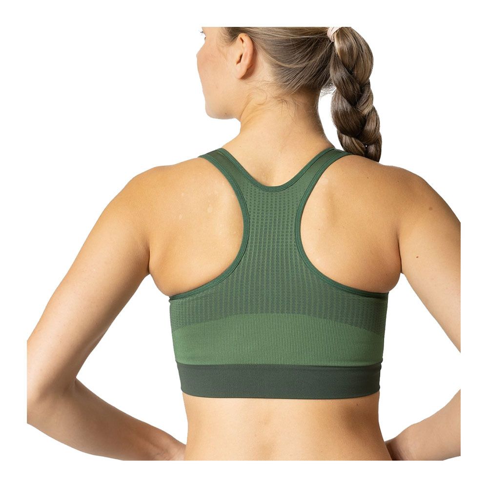 Odlo SEAMLESS HIGH - Brassière Femme loden frost - camping green
