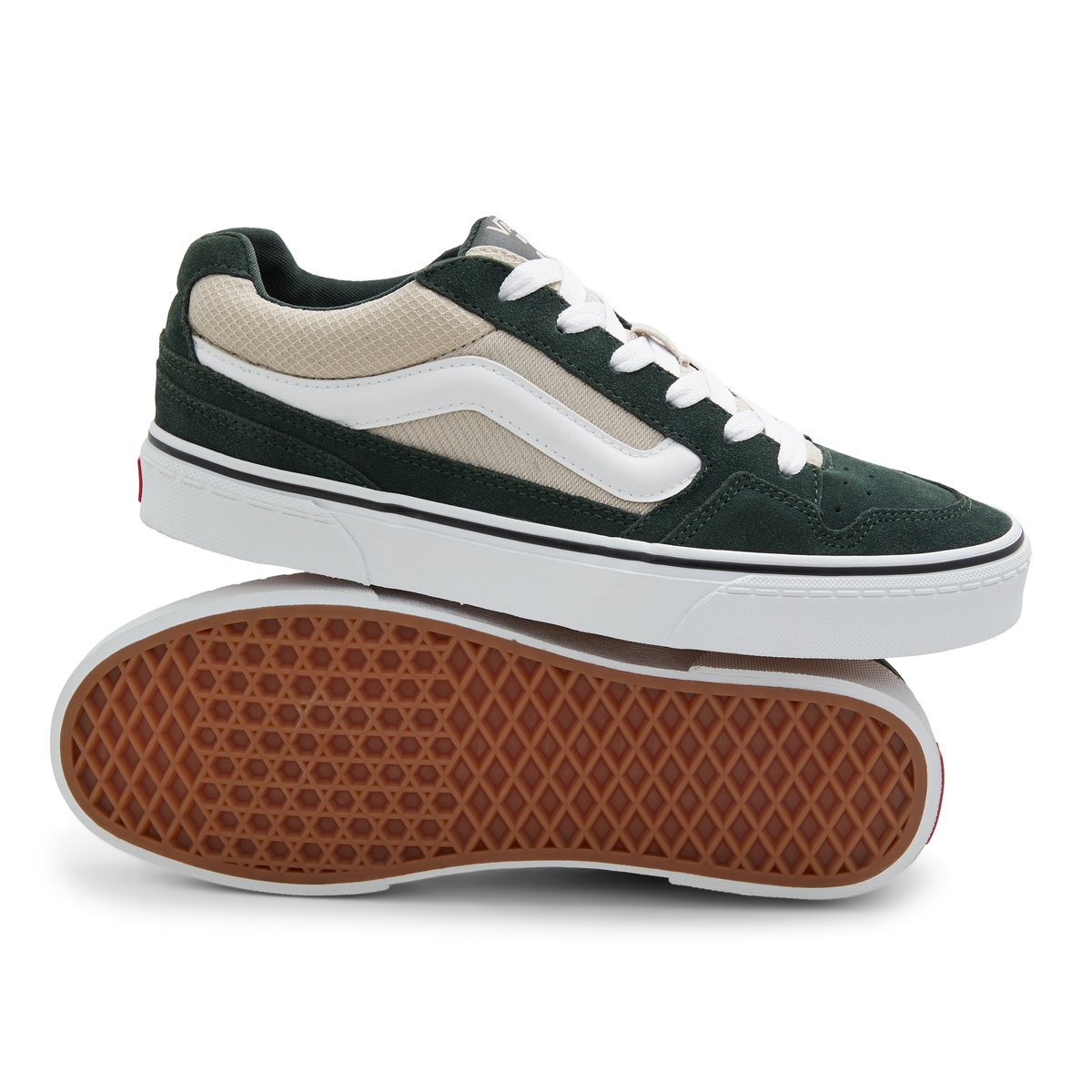 VANS-Caldrone-tb-Baskets de skate - Talon plat - Vert Foncé