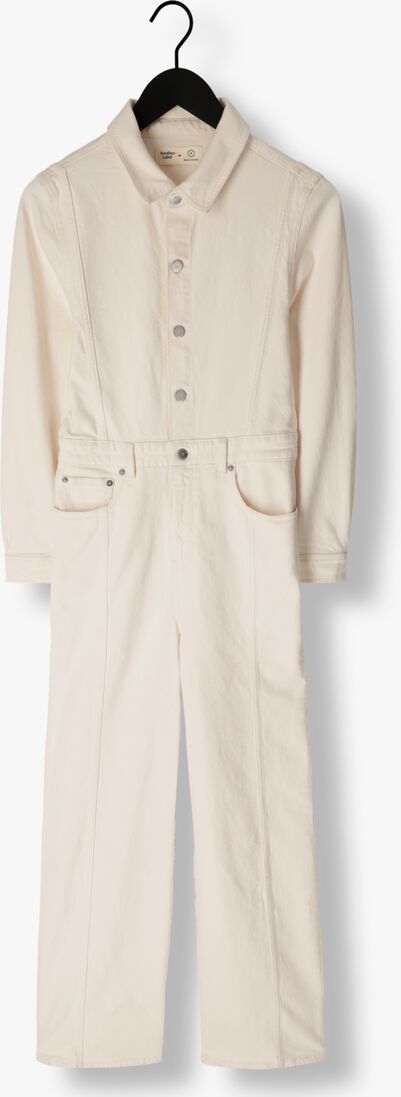 ANOTHER LABEL gebroken wit another label jumpsuit lauren denim jumpsuit l/s
