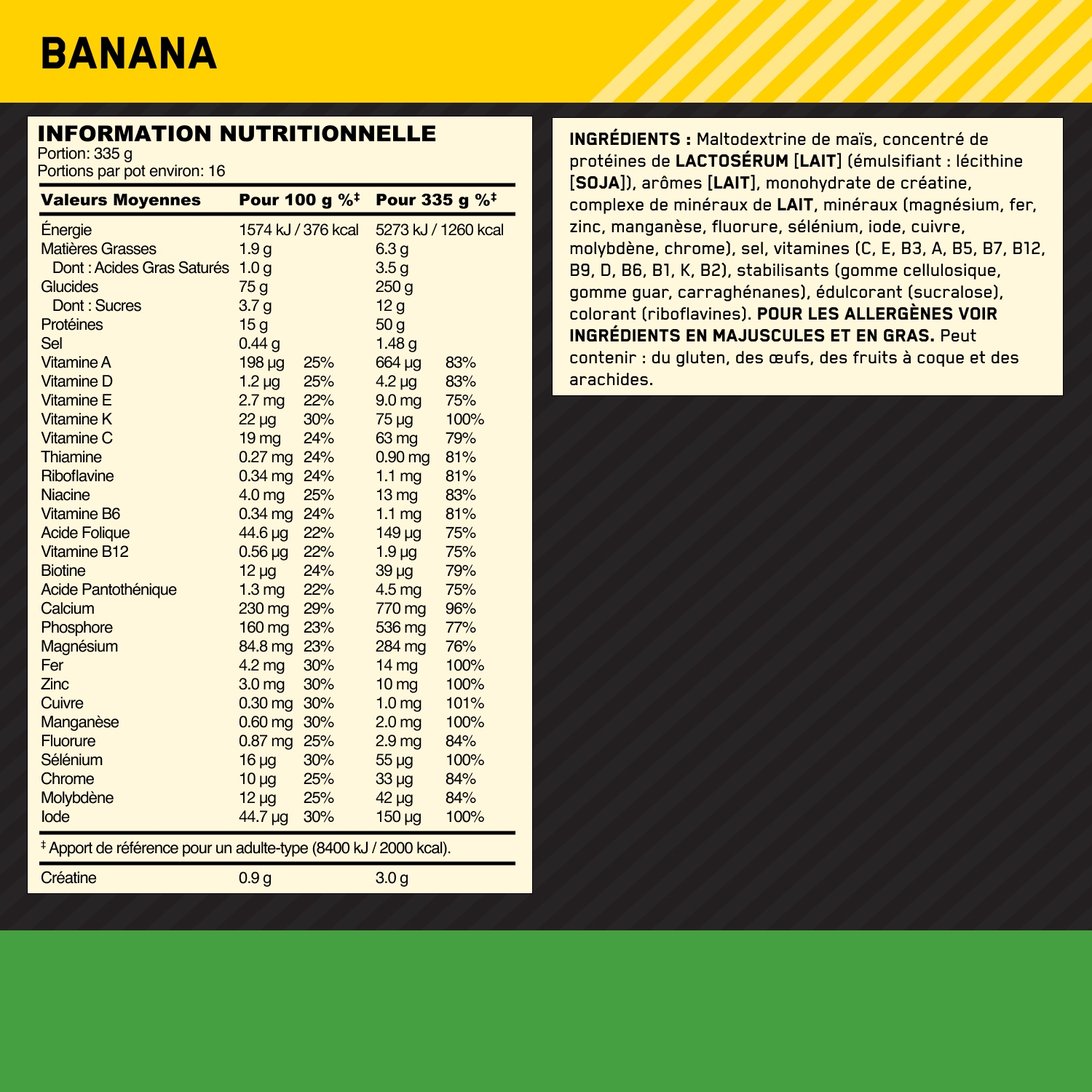 Optimum Nutrition Serious Mass 5443 g Banana