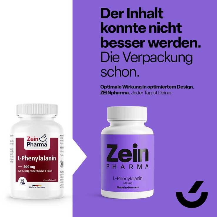 L-Phenylalanin 500 mg veg.HPMC Kapseln Zein Pharma, 90 St