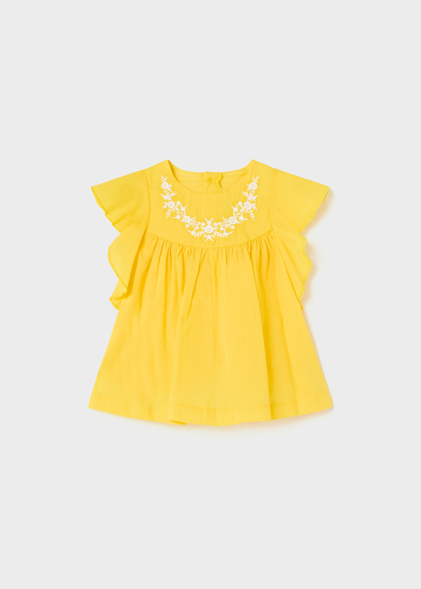 Blusa sem mangas com bordado para bebê