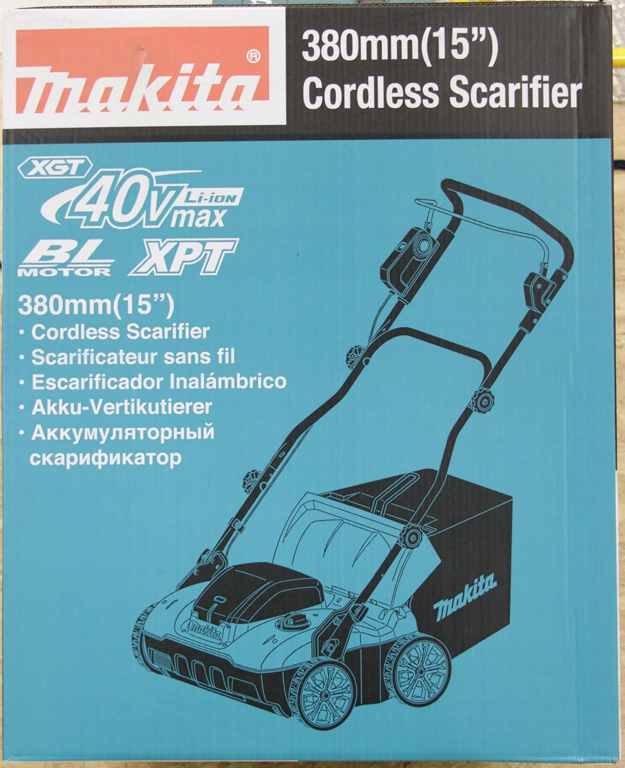 UV001GZ Akku-Vertikutierer 40V max. (ohne Akku, oder Ladegerät)