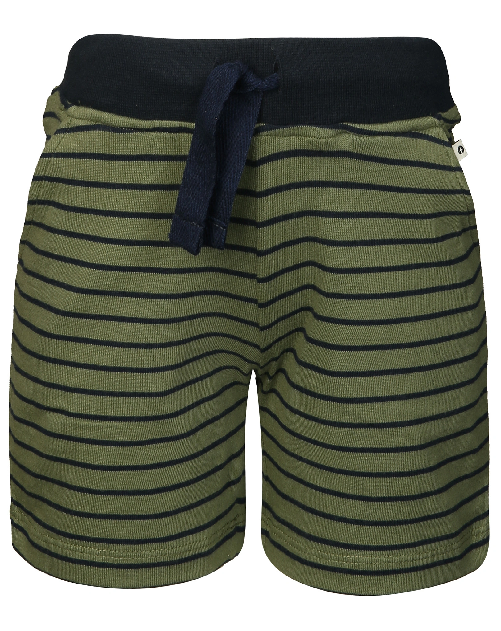 Jersey-Shorts CLASSIC gestreift in olive/darkblue (Größe: 122)