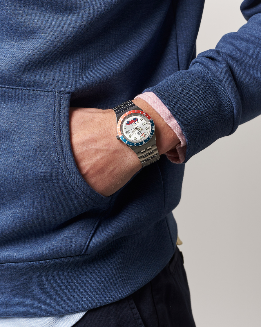 Timex Timex X Peanuts Q GMT Snoopy 38mm Silver Dial