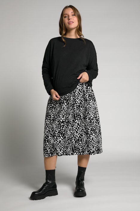 Bellieva-Sweatkleid, Stillfunktion, Rundhals