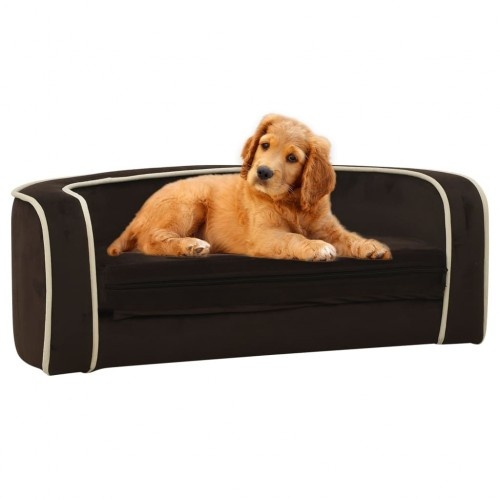 Sofá dobrável marrom para cães Vidaxl