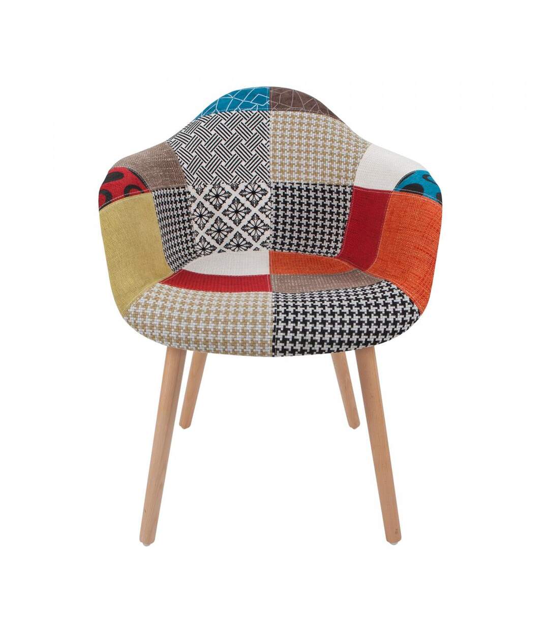 Lot de 2 fauteuils ACE en polyester doux et soyeux fait main FSC