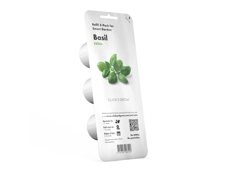 Click and Grow Smart Garden Refill 3-pack - Easy cultivation of nutritious basil