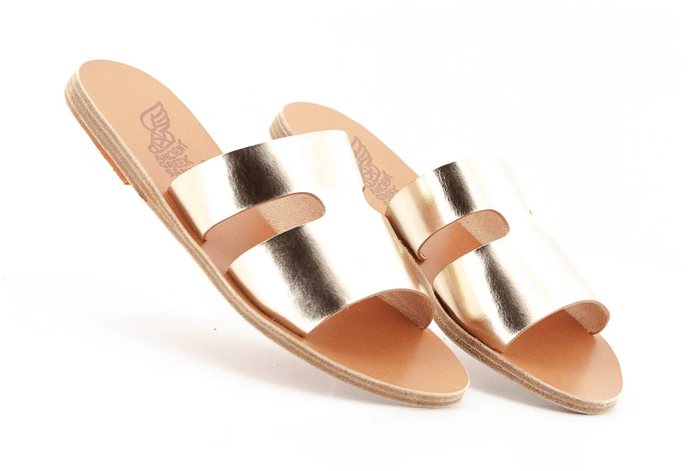 ANCIENT GREEK SANDAL - SAND APTEROS PLATINUM PLATINUM