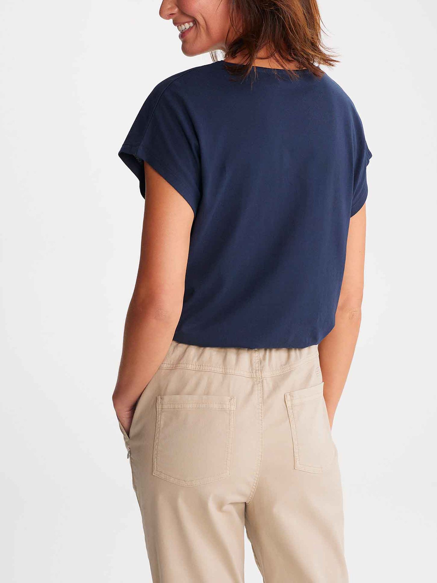 Tee Shirt Femme Manches Courtes Marine