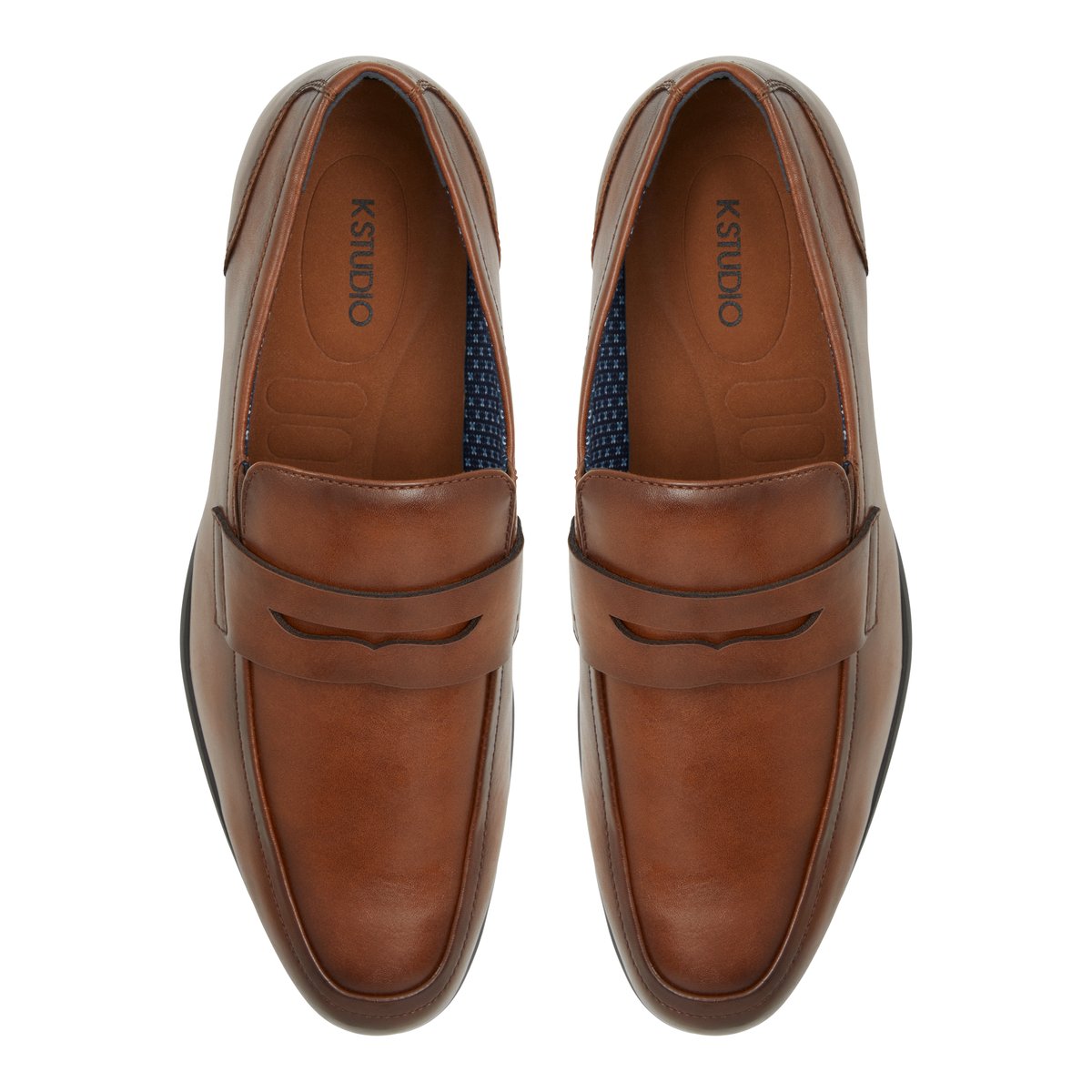 K STUDIO-Eowiacien-Flâneurs habillés - Talon plat - Cognac